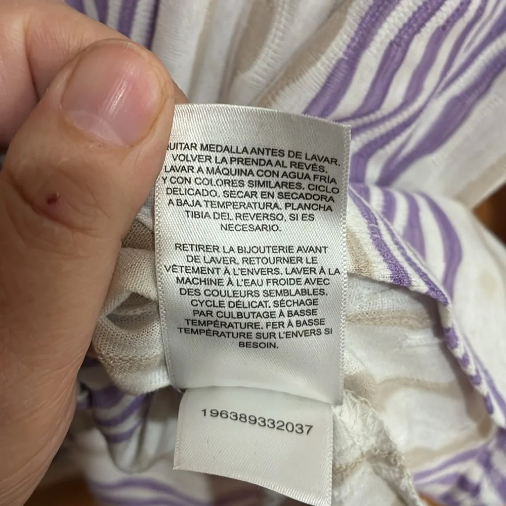 Alfred Dunner Women's Garden Party Spliced Stripe Texture Top size PXL - Picture 5 of 12